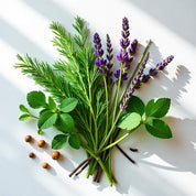 Lavender, thyme and pepper represent the olfactory notes of the perfume.