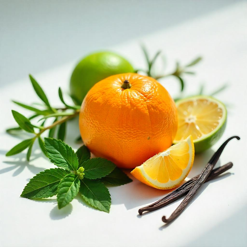 Mandarin, lemon and vanilla represent the olfactory notes of the perfume.