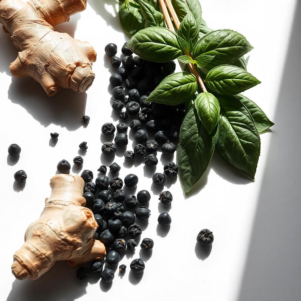 Ginger, basil and pepper represent the olfactory notes of the perfume.