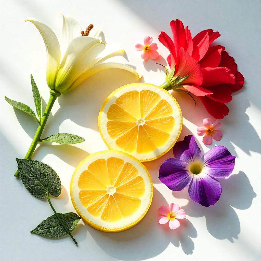 Citrus, carnation and violet represent the olfactory notes of the perfume.