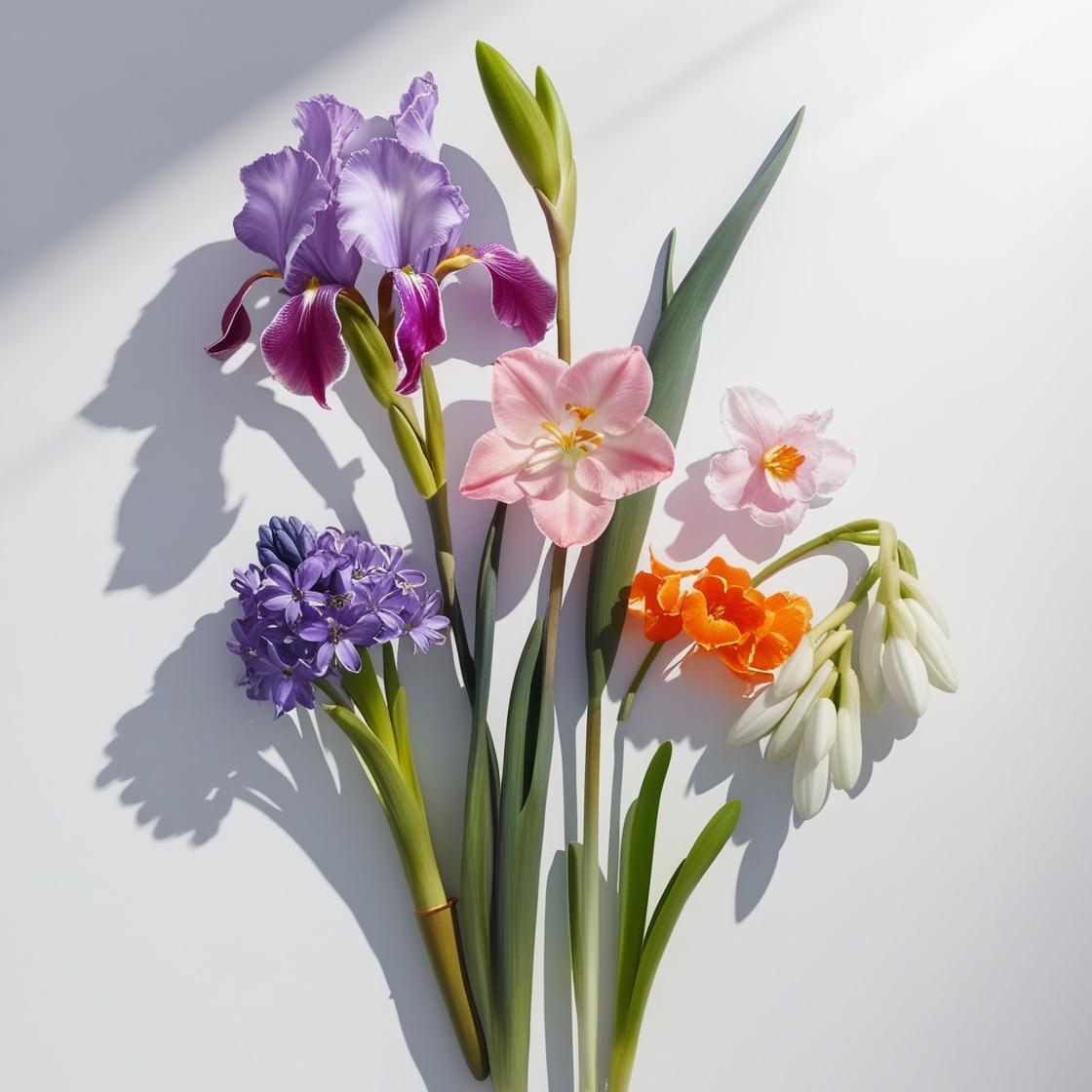 Orange blossom, iris and hyacinth represent the olfactory notes of the perfume.