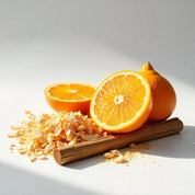 Orange, rosewood and white pepper represent the olfactory notes of the perfume.