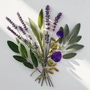 Lavender, bergamot and sage represent the olfactory notes of the perfume.