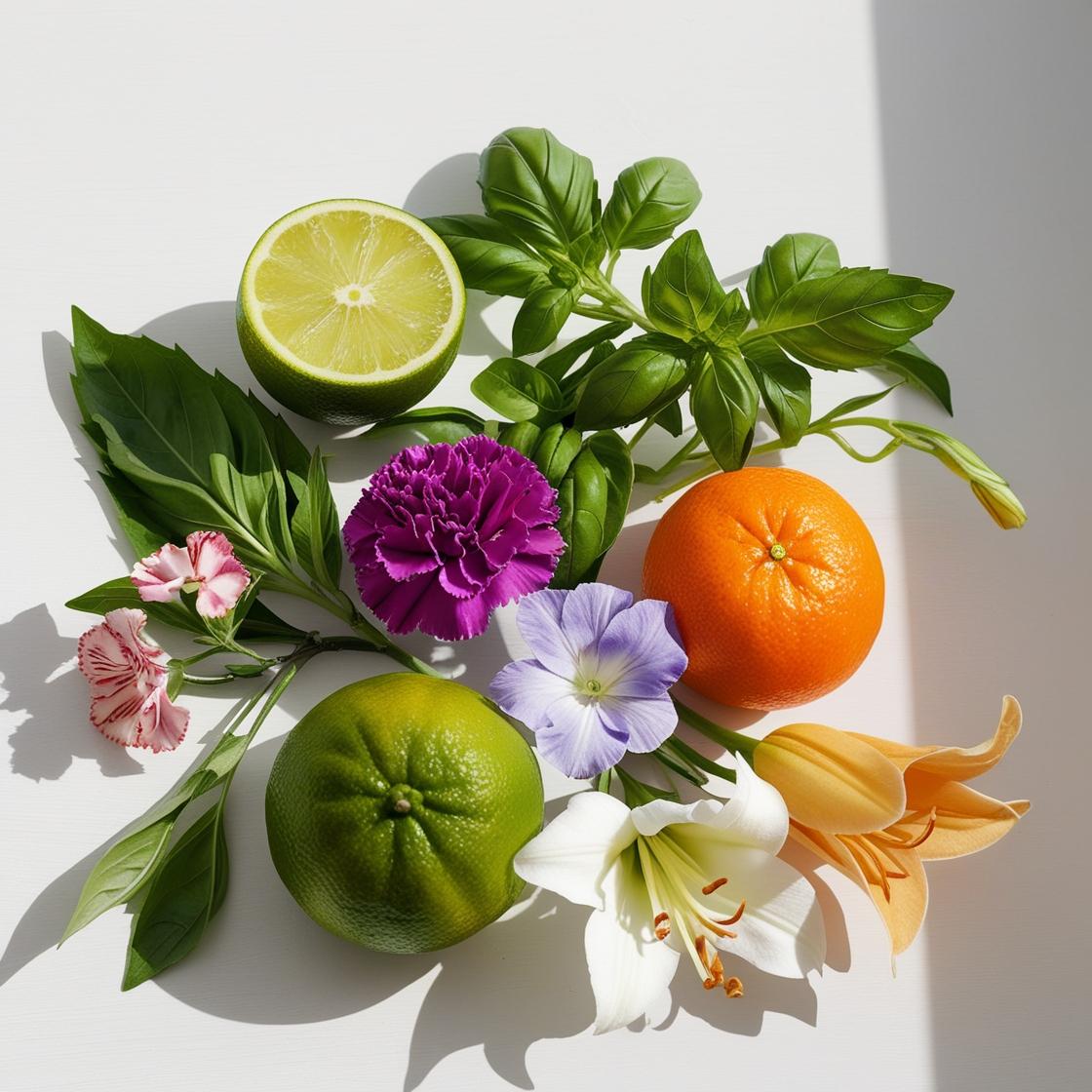 Lime, mandarin, carnation and coriander represent the olfactory notes of the perfume.