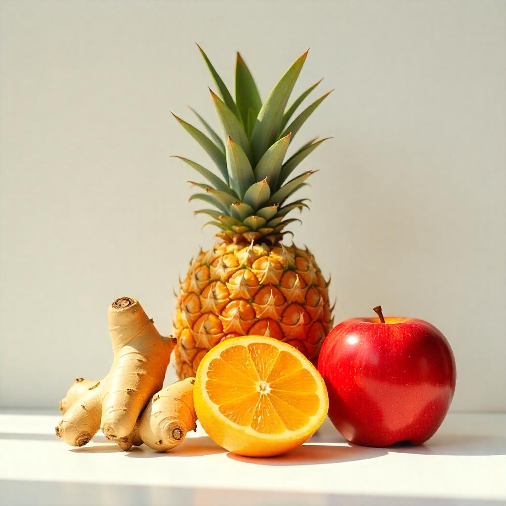 Pineapple, apple, orange and ginger represent the olfactory notes of the perfume.