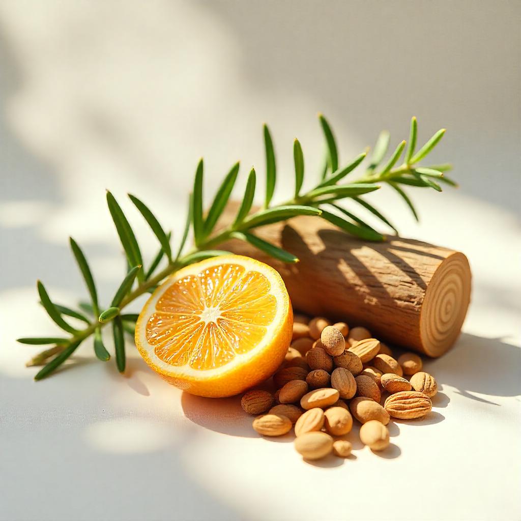 Mandarin, rosemary, wood and bergamot represent the olfactory notes of the perfume.