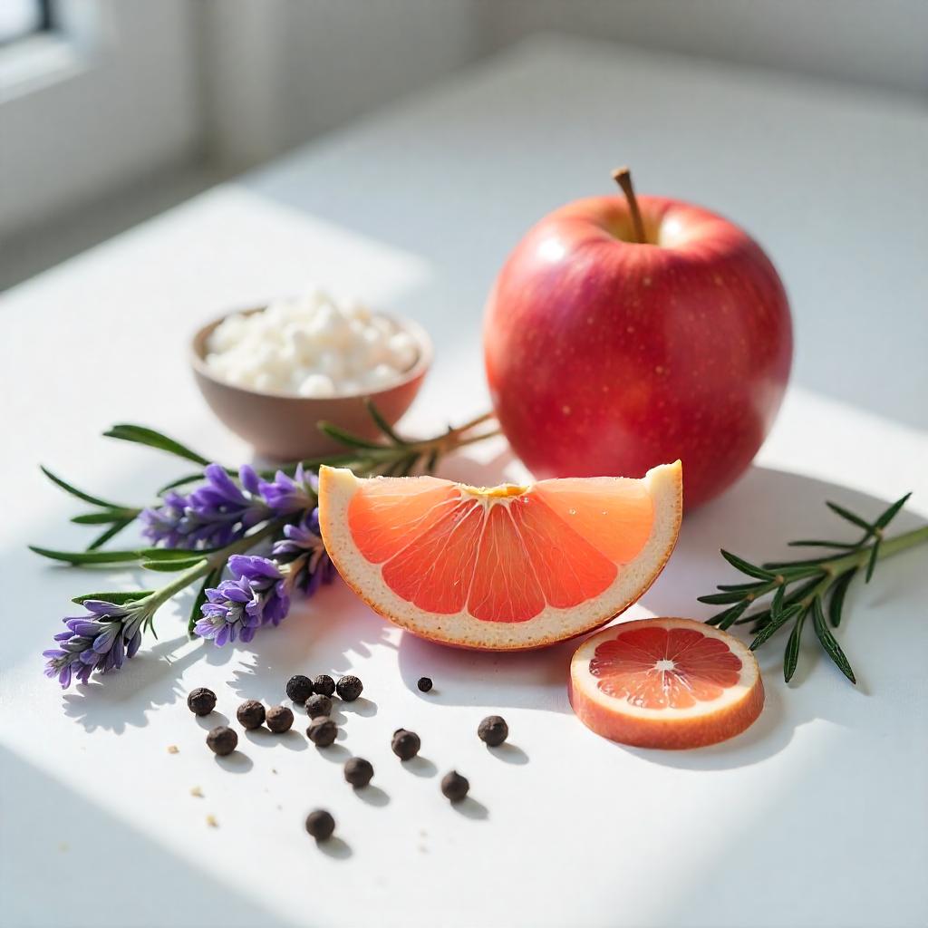 Apple, lavender and pepper represent the olfactory notes of the perfume.