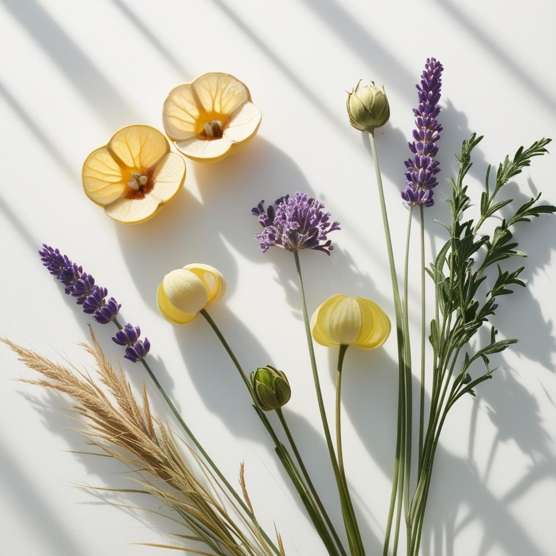 Lavender and vetiver represent the olfactory notes of the perfume.