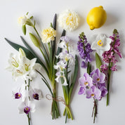 Lemon, orchid and lily represent the olfactory notes of the perfume.