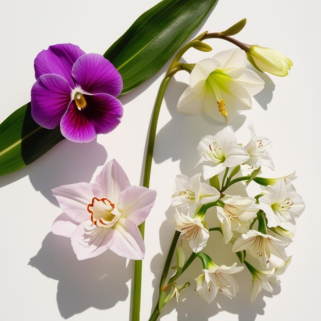 Violet, jasmine and clementine represent the olfactory notes of the perfume.