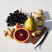 Blood orange, pear, ginger and blackcurrant represent the olfactory notes of the perfume.