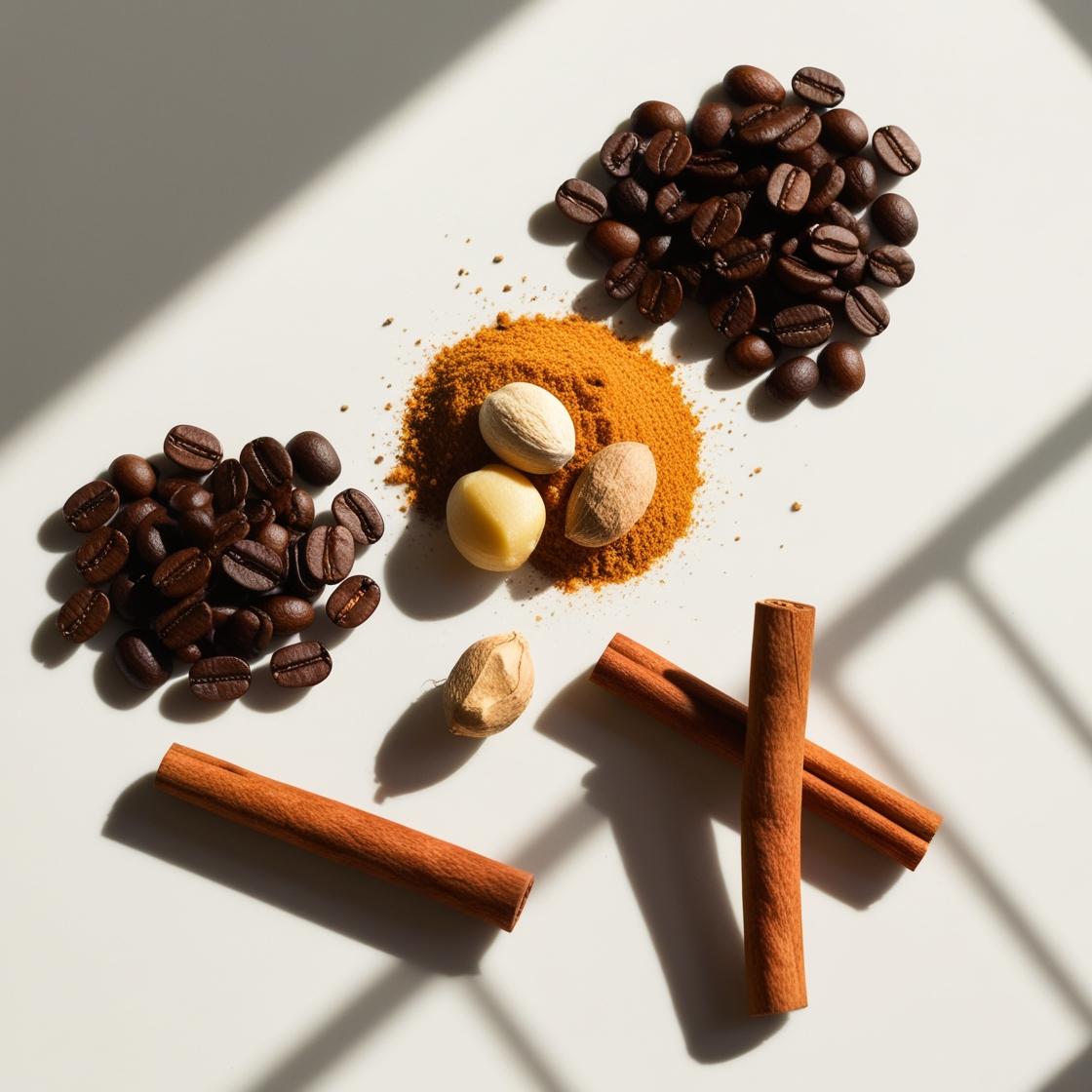 Coffee, walnut and cinnamon represent the olfactory notes of the perfume.