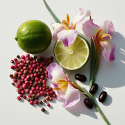 Bergamot, iris and pink pepper represent the olfactory notes of the perfume.